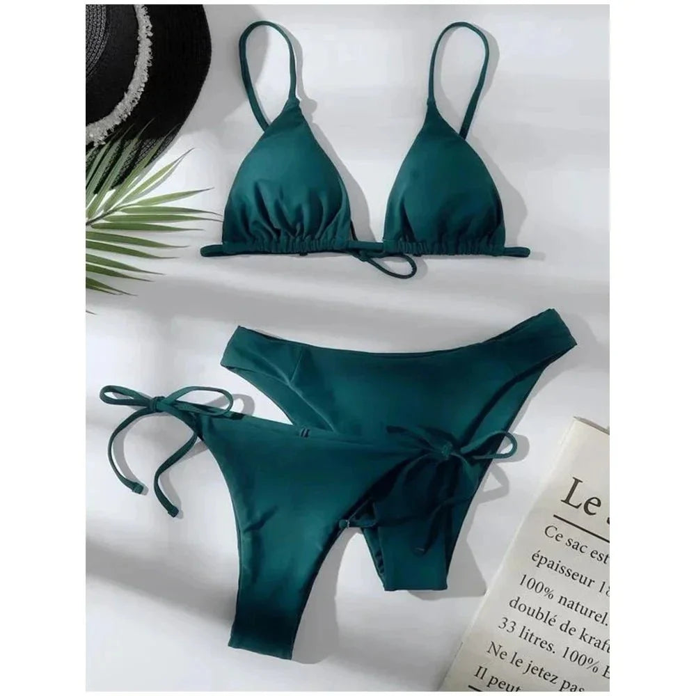 Biquíni 3 Peças com Amarração Juliana – Conforto e Estilo - Ziora