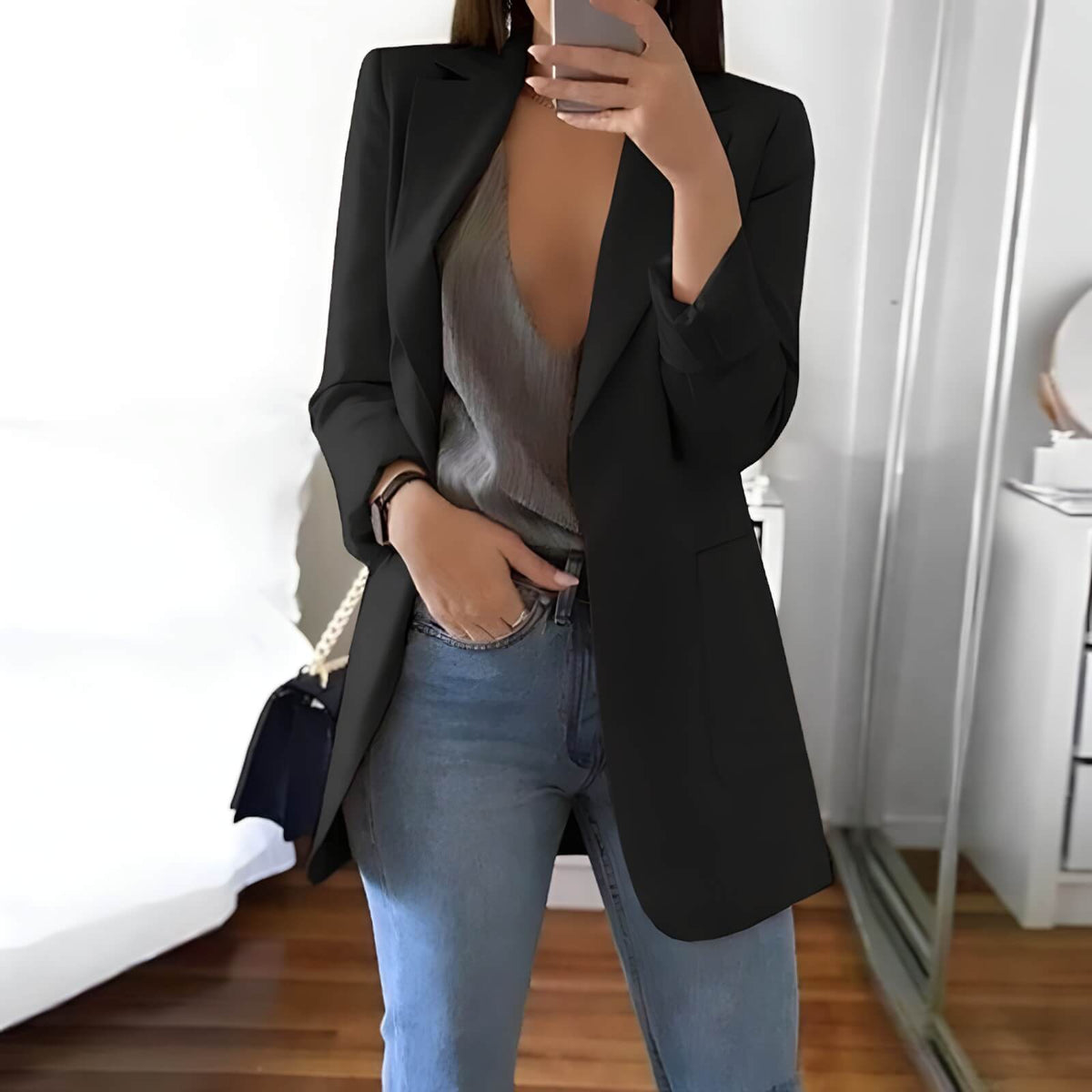 Blazer Alongado Fashionist - Vista Ladies