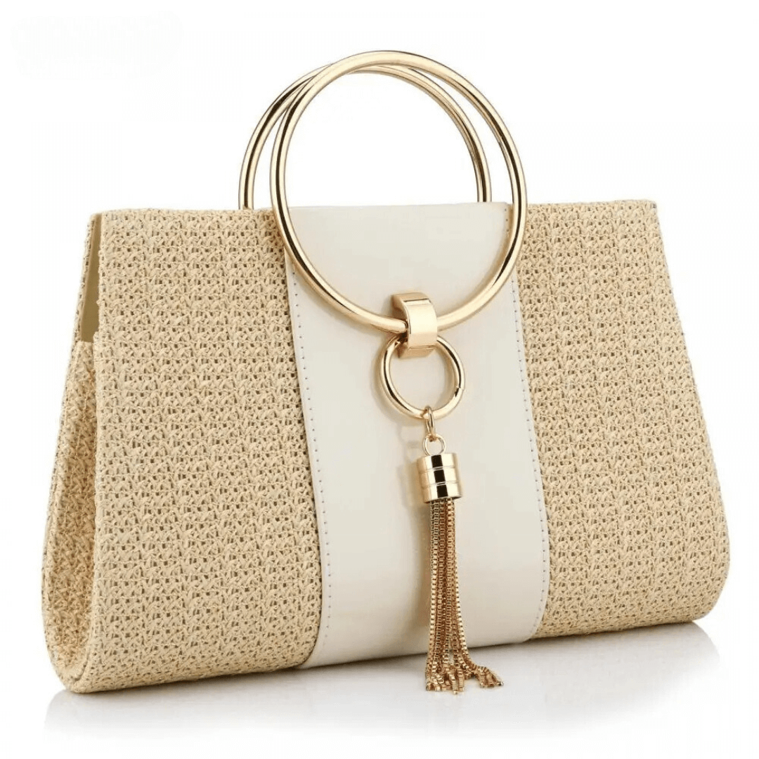 Bolsa de Mão em Palha Sandy - Ziora