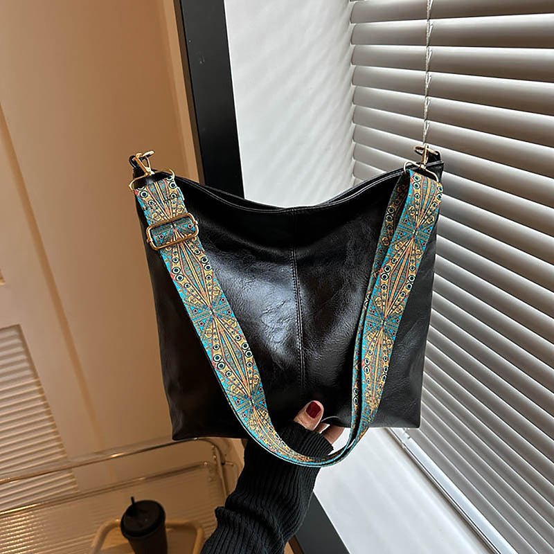 Bolsa Feminina de Couro Elegância Retrô - Ziora