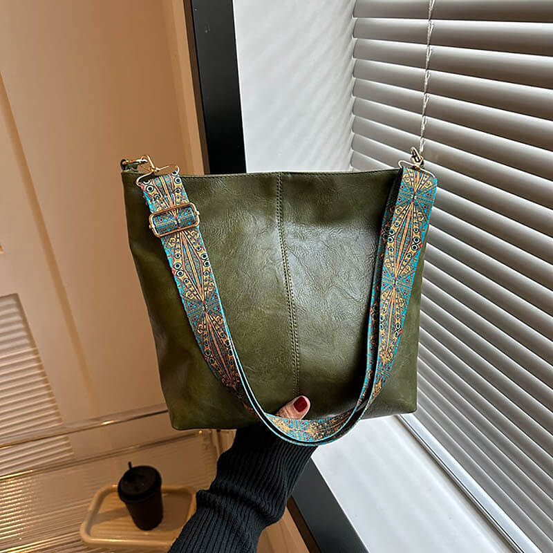 Bolsa Feminina de Couro Elegância Retrô - Ziora