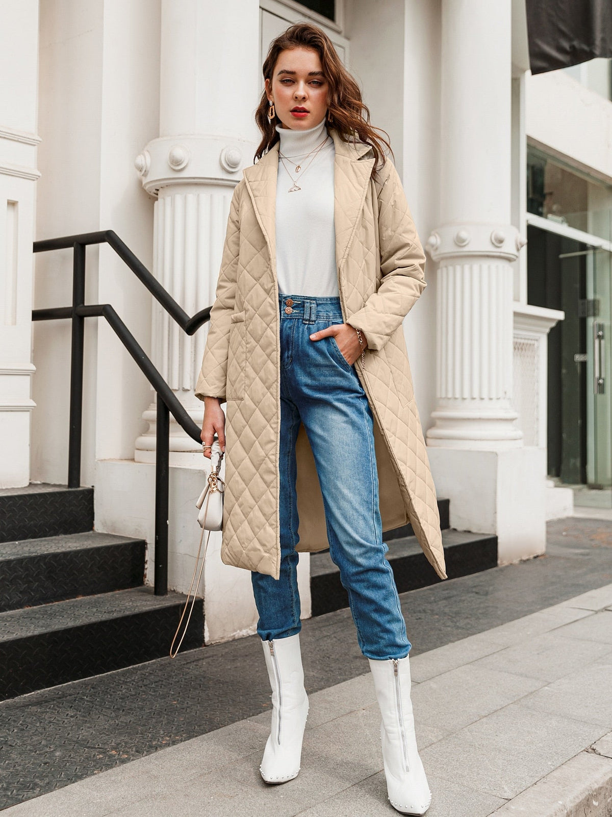 Casaco Feminino Parka Alongado Stylish - Loja Fact